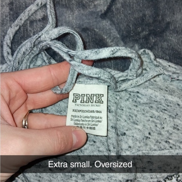 PINK extra bling tank top oversized xs - Picture 7 of 9